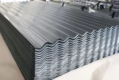 Galvanized corrugated steel sheet